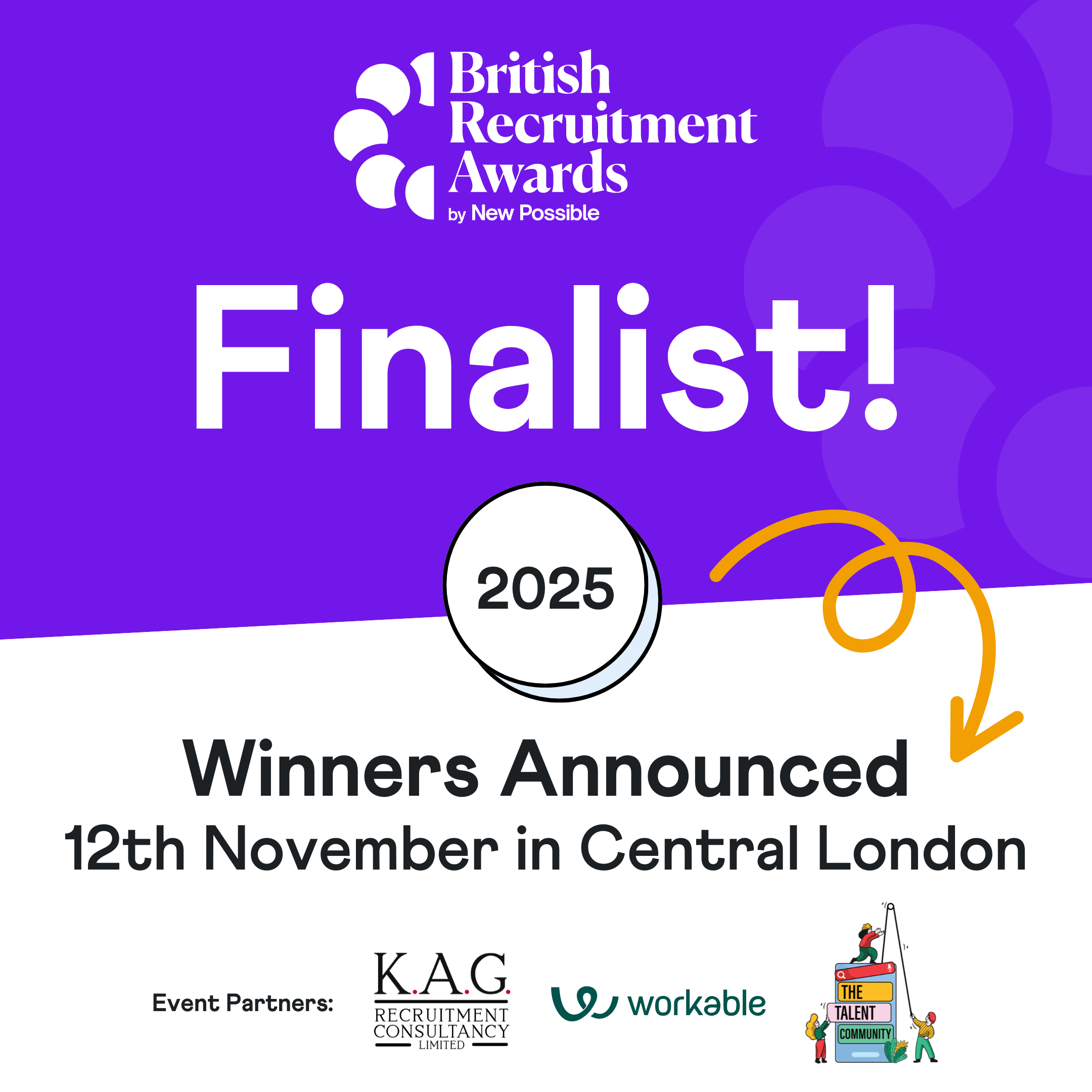 British Recruitment Awards British Recruitment Awards 2025 finalist graphic